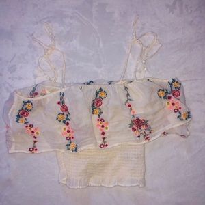 American Eagle Floral Crop Top